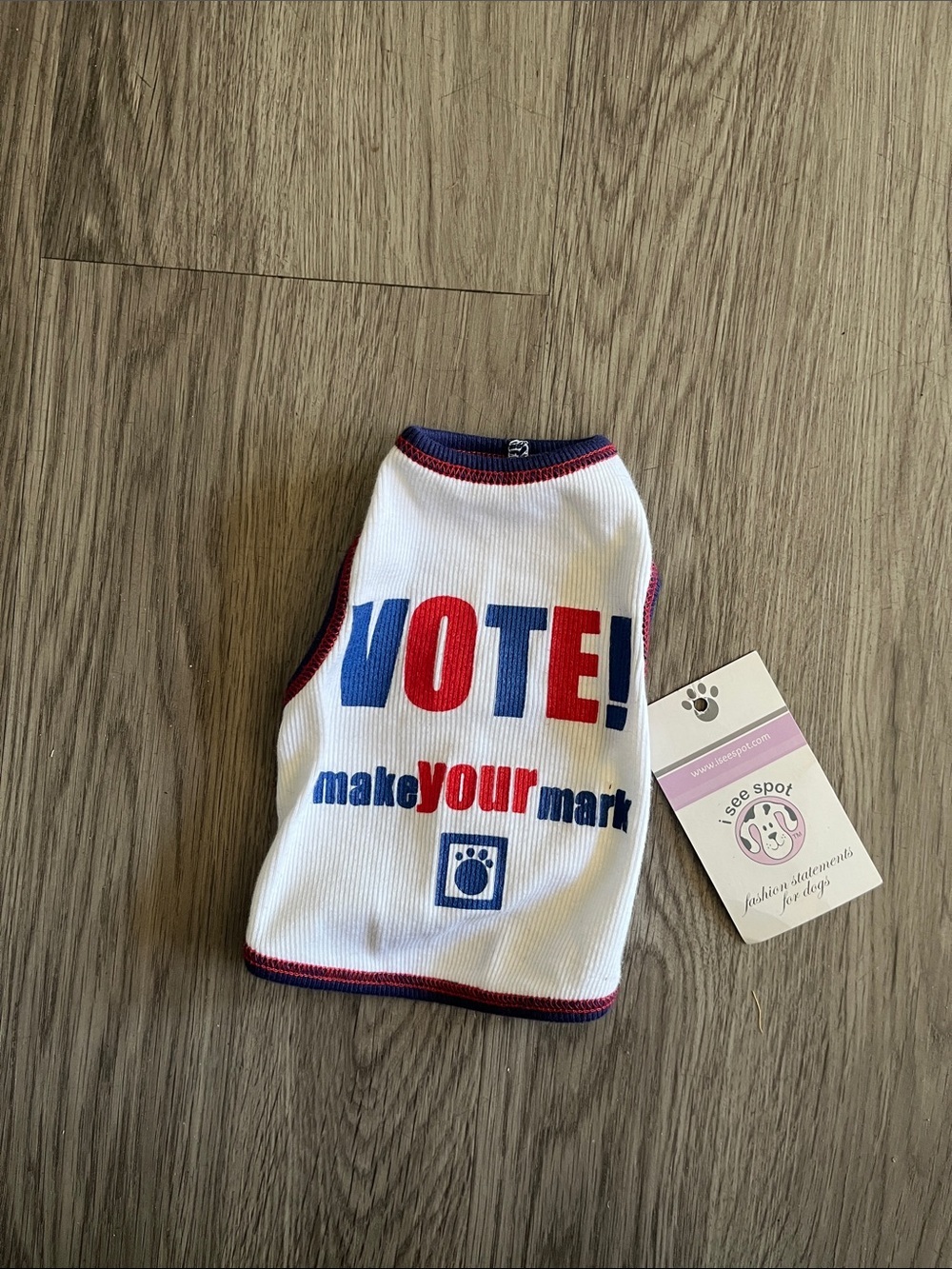 VOTE! Make Your Mark Pet Tee - Red, White & Blue